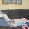 2 Women Sitting and Lying by Stephen Eckersley
