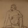 Asian Man Sitting by Stephen Eckersley