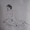 Nude Man Sitting by Stephen Eckersley